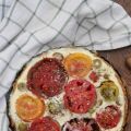 Quiche à la tomate et aux olives