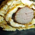 Recette de Roulé d'omelette à la saucisse
