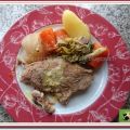 Rouelle de porc comme un pot au feu avec navet,[...]