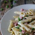 Penne jambon & petits pois