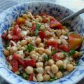 Salade de pois chiches et de blé mondé