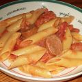 Penne sauce crémeuse aux tomates et aux[...]