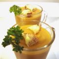 Velouté de butternut et châtaignes