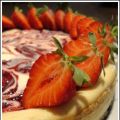 Gâteau au fromage spirale aux fraises