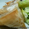 Samossas à la fondue de poivrons et feta.,[...]