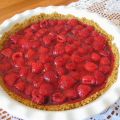 Tarte fraîche aux framboises