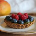 Tartelettes très fruitées mangue-fruits rouges