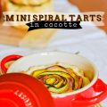 Mini spiral tarts in cocotte