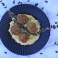 boulette d'agneau en croûte de moutarde et[...]