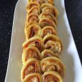 Palmier au pesto, jambon et comté.