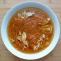 Soupe de poulet gingembre - carotte