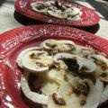 Carpaccio de fenouil et champignon en anchoïade