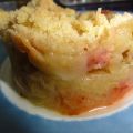 Crumble aux fraises et à la rhubarbe