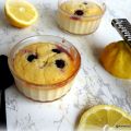 Fondant au citron et myrtilles / Postre de[...]