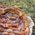 Tarte à l'échalote caramélisée