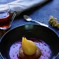 Poires pochées au coulis de framboises recette[...]