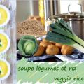 Recette de soupe de riz aux légumes – vegan –[...]