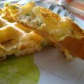 Gaufres courgette-saumon fumé