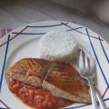 Saumon à la concassée de tomates