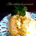 SAUMON FARCI AU FROMAGE ET AU PESTO
