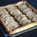 Tarte fine aux pommes et à la confiture de lait