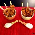 Mini brochettes de poulet panées au tandori