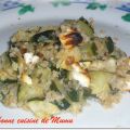 Crumble de courgettes et de fromage de chèvre