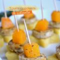 Toasts de polenta et tofinelle aux champignons