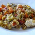 Quinoa au poulet et aux petits légumes