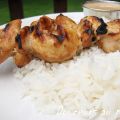 Satay de poulet avec sa sauce aux arachides