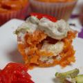 Cupcakes salés : poivron coeur de chêvre et[...]