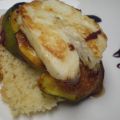 Brioche au chèvre, figue poêlée et halloumi[...]