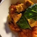  Purée de patate douce au four, tofu (ou kale)[...]