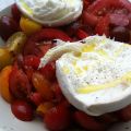 tomates / mozzarella en toute simplicité