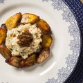 Risotto salé aux bananes caramélisées