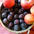 Compote de prunes et pommes au sirop d'érable