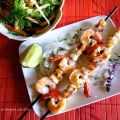 Repas de crevettes à la thaïlandaise