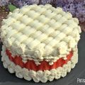 Fraisier vanille et chocolat blanc
