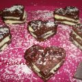 Petits coeurs de crêpes choco-coco