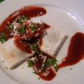 Raviolis niçois, sauce tomate, pistou et[...]