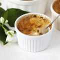 Crème brûlée à la rhubarbe