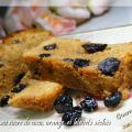 Cake au sucre de coco, orange et bleuets séchés