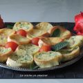 Mini clafoutis jambon et petits pois