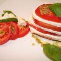 Tomates mozzarella pesto