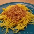 Spaghettis de courge sauce à la châtaigne
