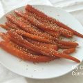Carottes glacées sauce soja et sésame