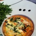 Tarte chévre- roquette