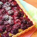 Tarte aux cerises, pistache et tofu soyeux[...]