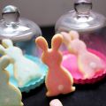 Petits lapins roses et bleus