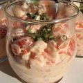 Verrine de crevettes pamplemousse cocktail,[...]